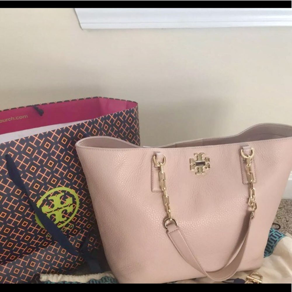 Tory Burch light oak- Large Mercer Tote